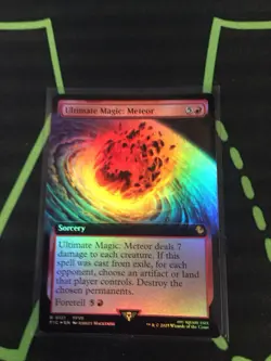 MTG Magic The Gathering Ultimate Magic: Meteor Foil FIC Ext Art Final Fantasy - Image 1