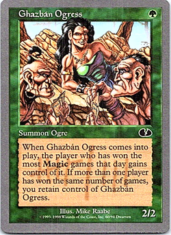Ghazban Ogress Magic The Gathering Unglued Near Mint - Image 1
