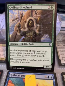 MTG Owlbear Shepherd Commander Legends: Battle for Baldur's Gate 247/361 Regular - Image 1