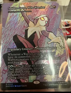 Spider-Gwen, Web-Warrior - Najeela, the Blade-Blossom (Borderless) Foil - Image 1