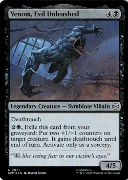 NM - Venom, Evil Unleashed C ( Foil ) Marvel's Spider-Man 71 - Image 1