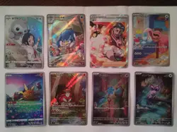 Mixed Lot Of 48 Japanese & English Pokemon Cards, SARs, CHRs, ARs and More - Image 1