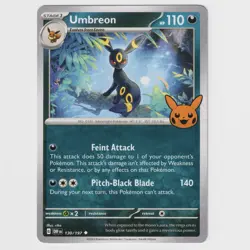 Umbreon 130/197 Obsidian Flames Trick or Trade 2024 NON HOLO Pokemon TCG NM+ 🔥 - Image 1