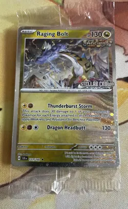 Pokemon TCG - Raging Bolt 111/142 Sealed Stellar Crown Stamped Best Buy Promo - Image 1