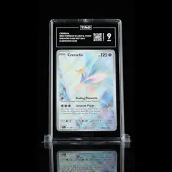 TAG 9.0 MINT Cresselia Illustration Rare 2024 Pokemon Pokemon Scarlet & Violet - Image 1