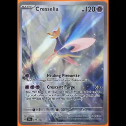 TAG 9.0 MINT Cresselia Illustration Rare 2024 Pokemon Pokemon Scarlet & Violet - Image 3