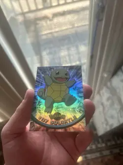 Pokemon TCG Squirtle #07 Topps TV Animation Edition Black Label - Image 1