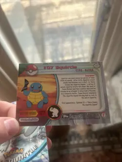 Pokemon TCG Squirtle #07 Topps TV Animation Edition Black Label - Image 2