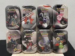 Pokemon TCG: Black Bolt + White Flare Assorted Mini Tins Lot of 8 - Image 1