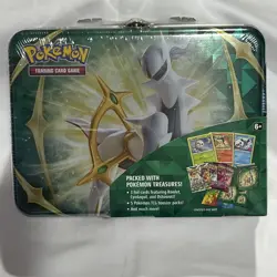 Pokemon TCG Collector Chest Spring 2022 Arceus Treasure Lunchbox Tin - Sealed - Image 1