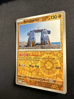 2023 Pokemon SVI Stonjourner 121 /198 English TCG Reversed Holographic Holo Foil - Image 3