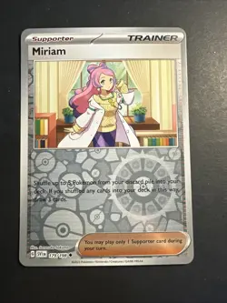 2023 Pokemon Scarlet Violet Trainer Supporter Miriam 179 /198 Reverse Holo Foil - Image 1