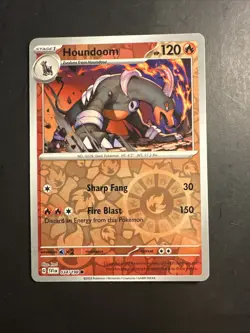 2024 Pokemon Scarlet Violet Reverse Holo Foil Houndoom 34 /198 Holographic - Image 1