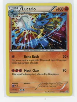 Pokemon TCG - Lucario XY140 - XY Promos - Cosmo Holo - Image 1