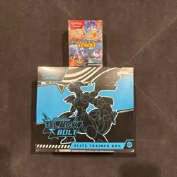 Pokemon Black Bolt ETB Elite Trainer Box + Surging Sparks Booster Bundle Sealed - Image 2