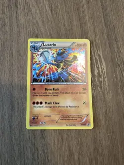 Pokemon TCG Lucario XY140 X&Y Black Star Promo Cosmos Holo NM/LP - Image 1