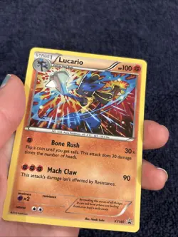 Pokemon TCG Lucario XY XY140 Holo Promo Cosmos Holo Rare Promo - Image 4