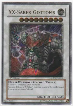 Yugioh! MP XX-Saber Gottoms - ANPR-EN044 - Ultimate Rare - Unlimited Edition Mod - Image 1