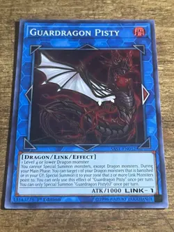Yugioh Guardragon Pisty SAST-EN052 Super Rare 1st Ed Near Mint - Image 1