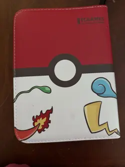 New TCGAMES Pokemon 440 Pocket Card Binder 4-Pocket Zipper Album 3-Ring 55 Pages - Image 1