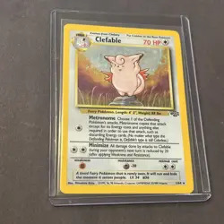 Pokemon Card 1999 Jungle Set Clefable 17/64 1st Edition - Image 1