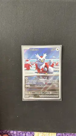 Delibird Full Art Illustration Rare Holo 152/132 Mega Evolution Pokemon Card NM - Image 1