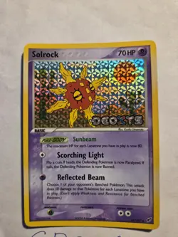 Pokemon TCG Solrock EX Deoxys 47/107 Reverse Holo Stamped Uncommon Card - Image 2