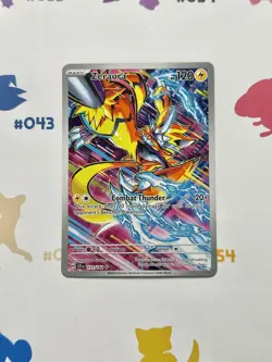 Pokemon TCG Zeraora Full Art Holo Illustration Card 151/142 Stellar Crown Rare - Image 1