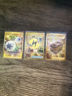 Pokemon - Gold Secret Rare - Trainer Card Lot Of 3 - Image 1
