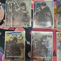 Union Arena Attack on Titan Levi Parallel Trading Card Select One - Image 2