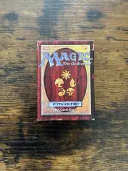 Magic the Gathering (MTG) 5th edition Starter Deck and rule book 1997 -used- - Image 2