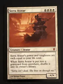 1x Serra Avatar (21) Commander 2013 C13 LP MTG Magic the Gathering x1 MKE - Image 1