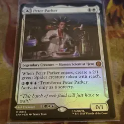 🌈 Peter Parker / Amazing Spider Man - Foil - Marvel's SPM MTG - NM/M - Image 1
