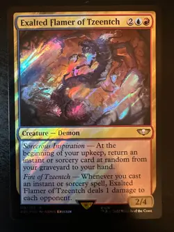 Exalted Flamer of Tzeentch (Surge Foil) Universes Beyond: Warhammer 40000 MTG NM - Image 1