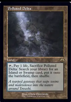 Polluted Delta (Retro Frame) Modern Horizons 3 Regular MTG - Image 1