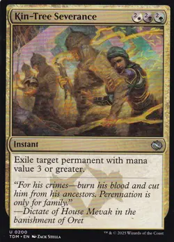 MTG Tarkir Dragonstorm - Kin-Tree Severance - TDM 200 - Regular - Image 2