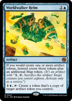 Worldwalker Helm -Foil Near Mint MTG Outlaws of Thunder Junction: The Big Score - Image 1