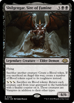 Shilgengar, Sire of Famine (REGULAR) x1 - MTG Modern Horizons 3 MH3 #109 - Image 1