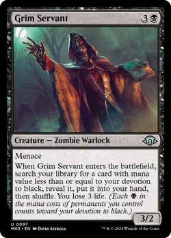 Grim Servant (REGULAR) x1 - MTG Modern Horizons 3 MH3 #97 - Image 1