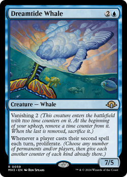 Dreamtide Whale (REGULAR) x1 - MTG Modern Horizons 3 MH3 #59 - Image 1