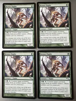 4x Brown Ouphe (NM) Mirrodin Uncommon MRD Magic MTG Playset - Image 1