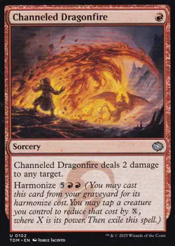 MTG Tarkir Dragonstorm - Channeled Dragonfire - TDM 102 - Regular - Image 2
