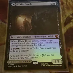 x1 Eddie Brock // Venom, Lethal Protector - Foil M MTG Marvel's Spider-Man M/NM, - Image 1
