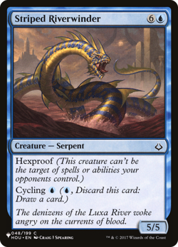 Striped Riverwinder (REGULAR) x1 - MTG The List PLST #HOU-48 - Image 1