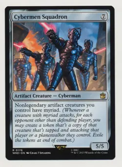 Cybermen Squadron Misprint Stamp Error Doctor Who MTG Magic The Gathering - Image 1