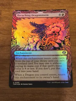 MTG Tarkir Dragonstorm - Breaching Dragonstorm - TDM 299 - Showcase FOIL - Image 1