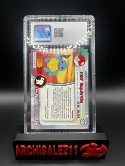 1999 Pokemon Topps Series 1-7 Squirtle Fourth Print #7 CGC 10 - Image 2
