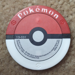 2010 TOMY NINTENDO POKEMON JAPANESE BATTRIO CHATOT COIN / CHIP, 13-031 - Image 2