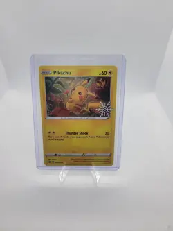 Pokemon 2022 Shield & Sword #SWSH153 Pikachu Calendar Holiday Black Star Promo - Image 1
