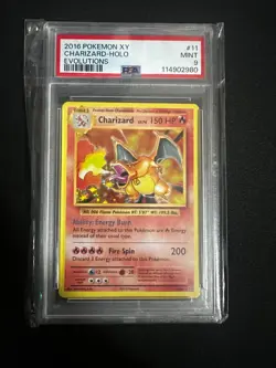 2016 POKEMON XY EVOLUTIONS Charizard 11/108 Holo PSA 9 - Image 1